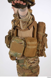 Waylon Crosby Army Pose A details of uniform upper body…